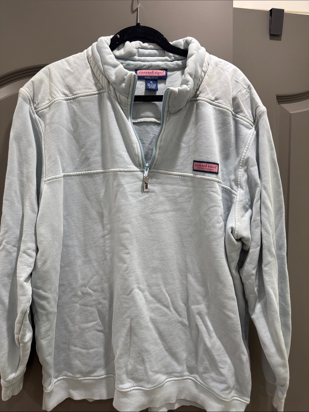 Vineyard Vines Pale Blue Half-Zip Pullover